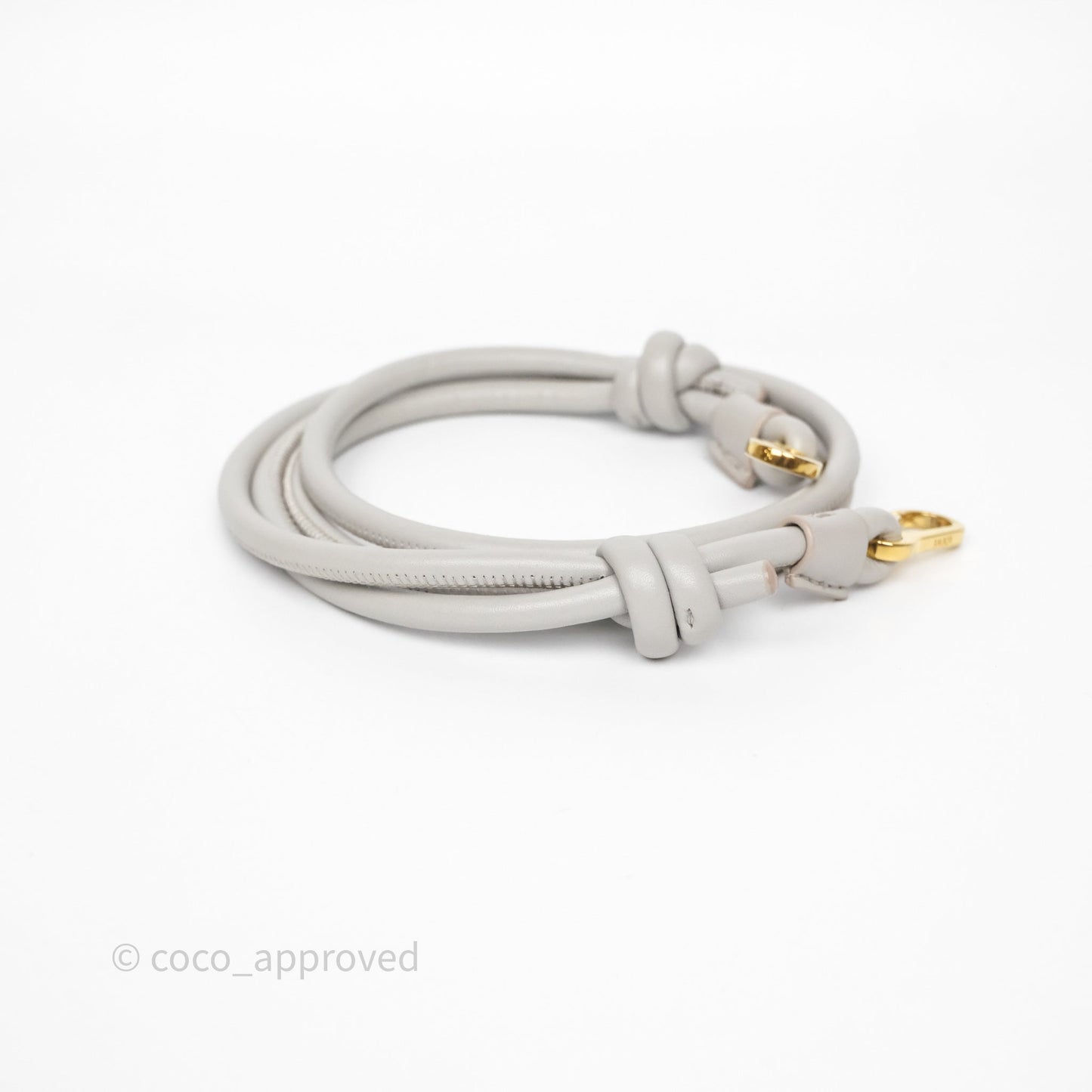 Loewe Medium Flamenco Purse in Mellow Nappa Lambskin Shell Grey