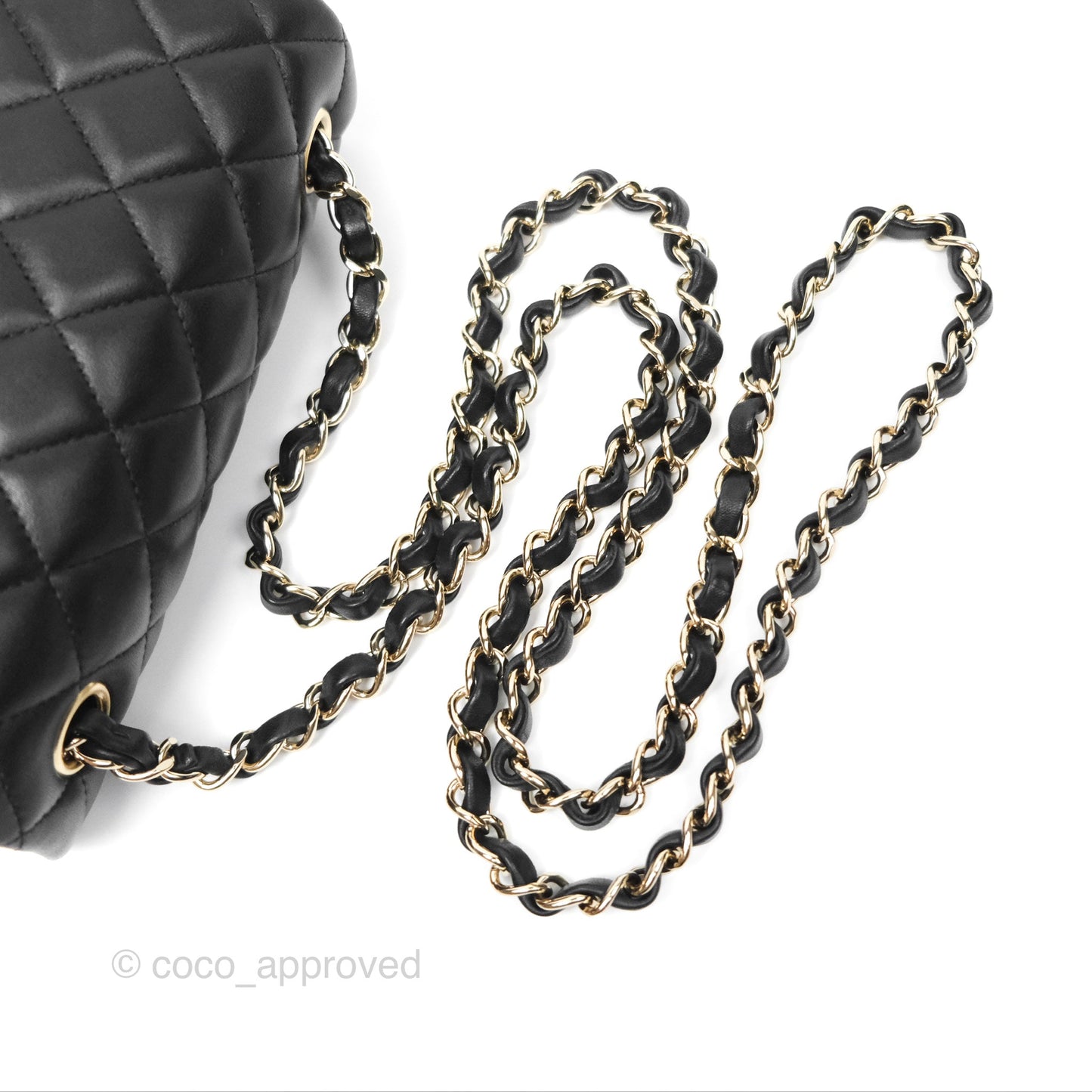 Chanel Mini Rectangular Quilted Black Lambskin Gold Hardware