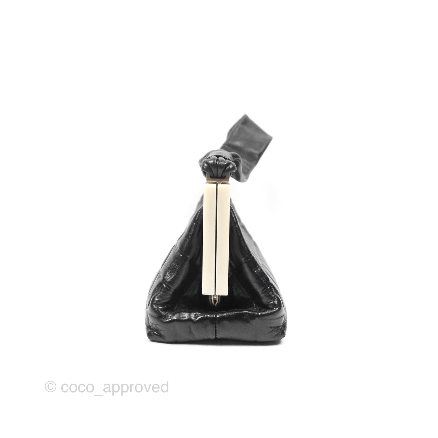 Chanel Choco Bar Shoulder Bag Black Lambskin