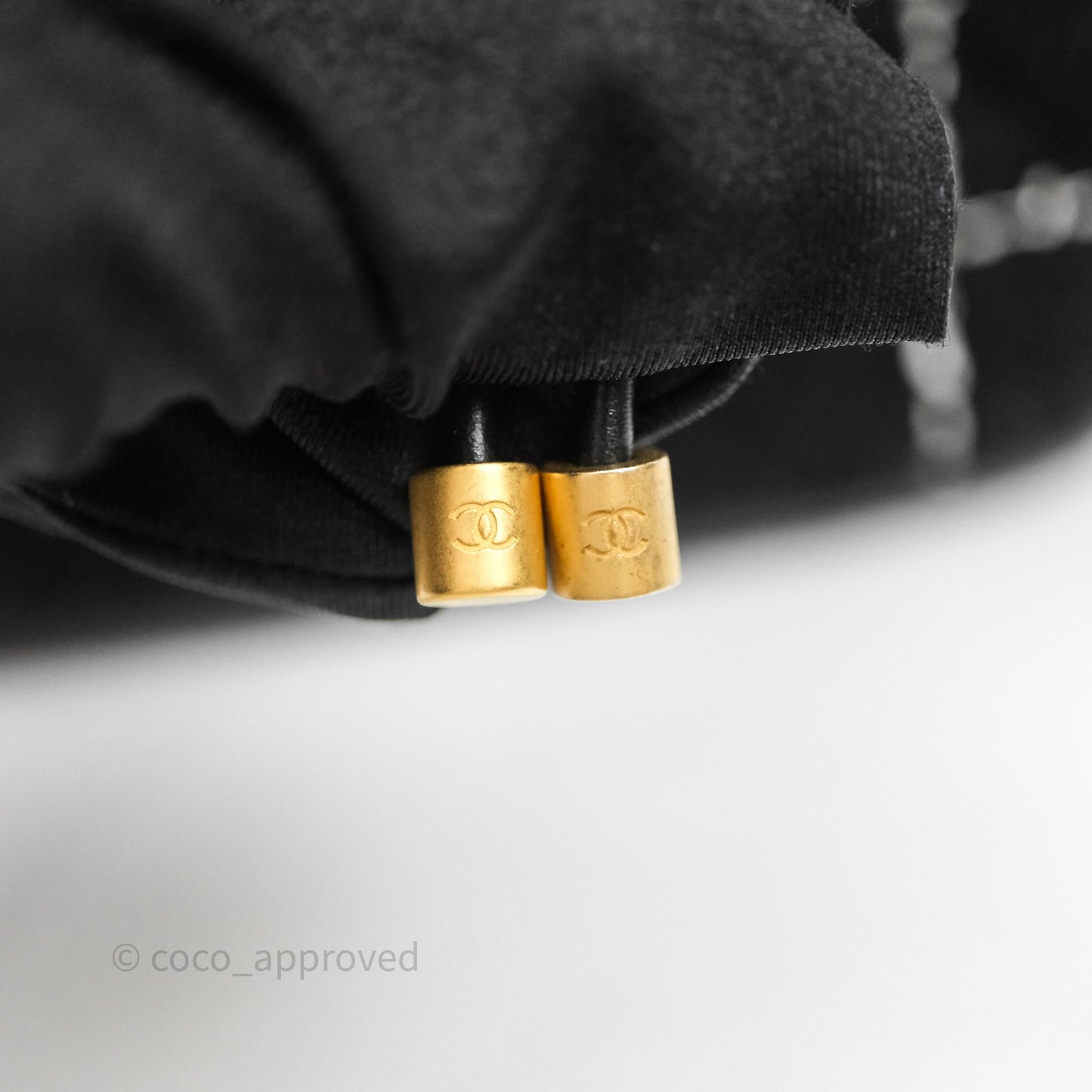 Chanel Duma Backpack Black Tweed Aged Gold Hardware