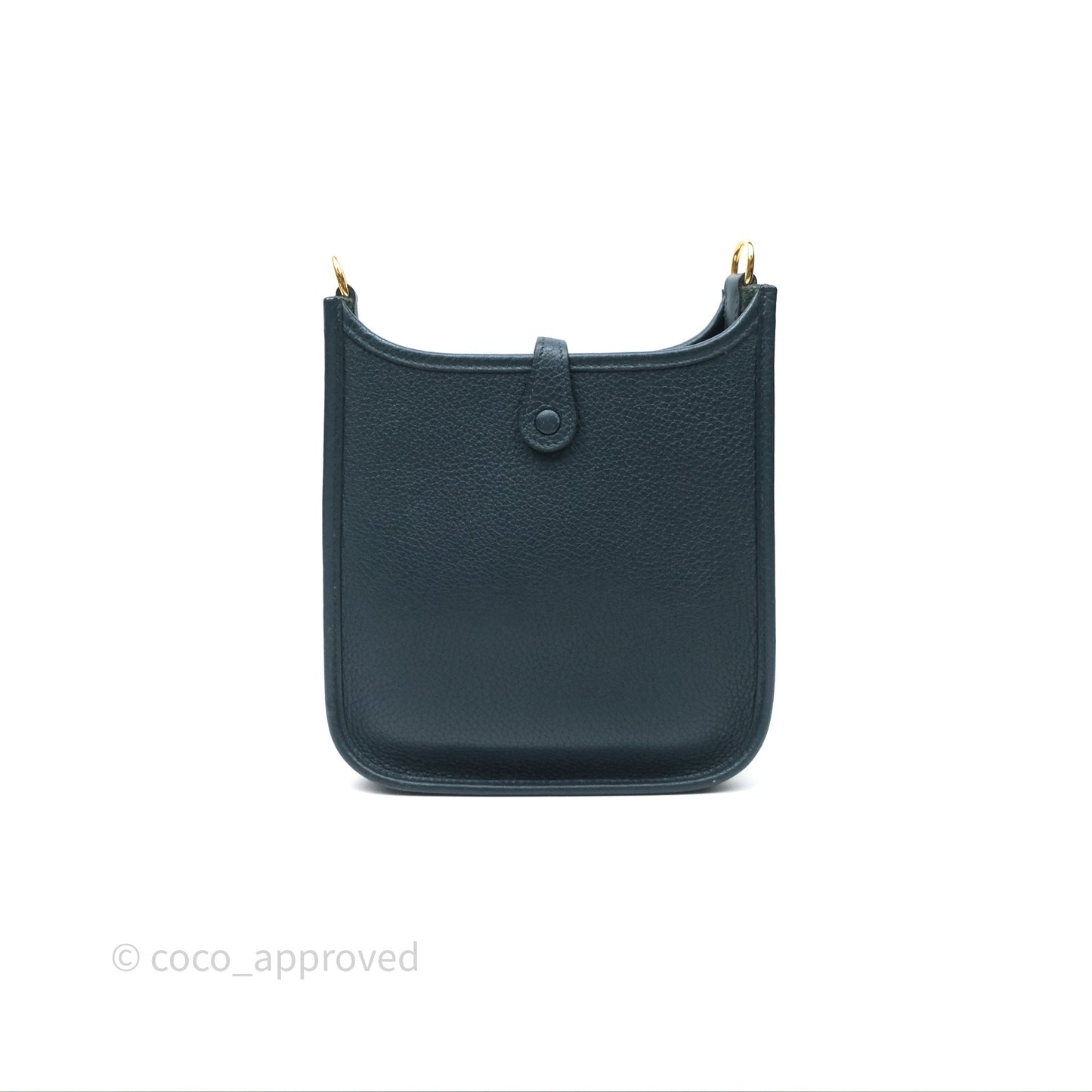 Hermès Mini Evelyne 16 Vert Cypres 6O Clemence Gold Hardware