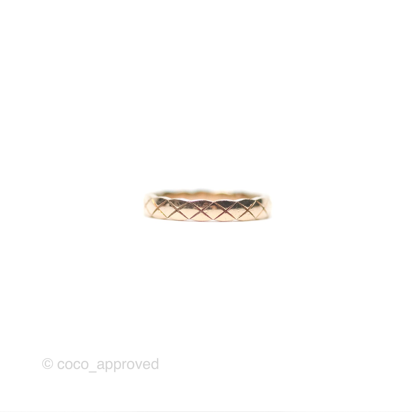 Chanel Coco Crush Ring 18K Beige Gold Size 50