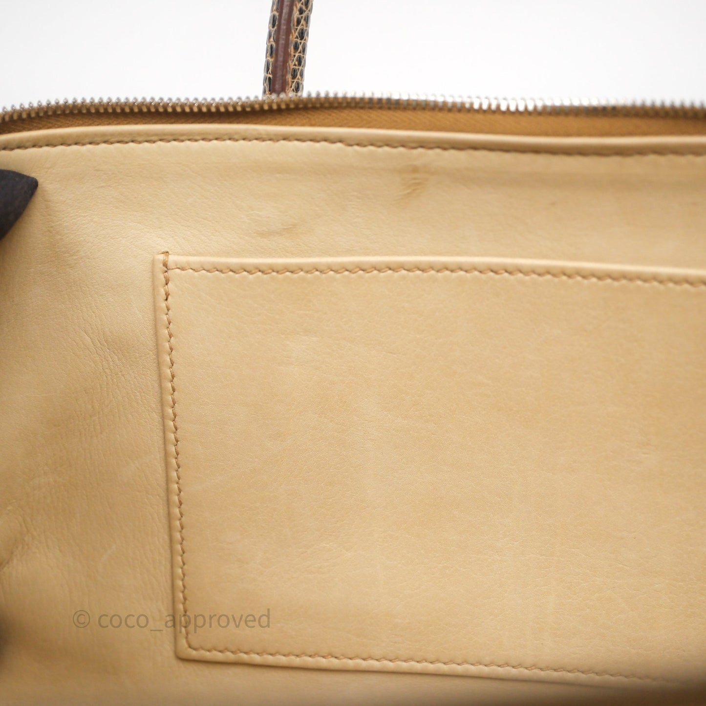 Hermès Beige Veau Doblis Salvator Lizard 27 Bombay Palladium Hardware