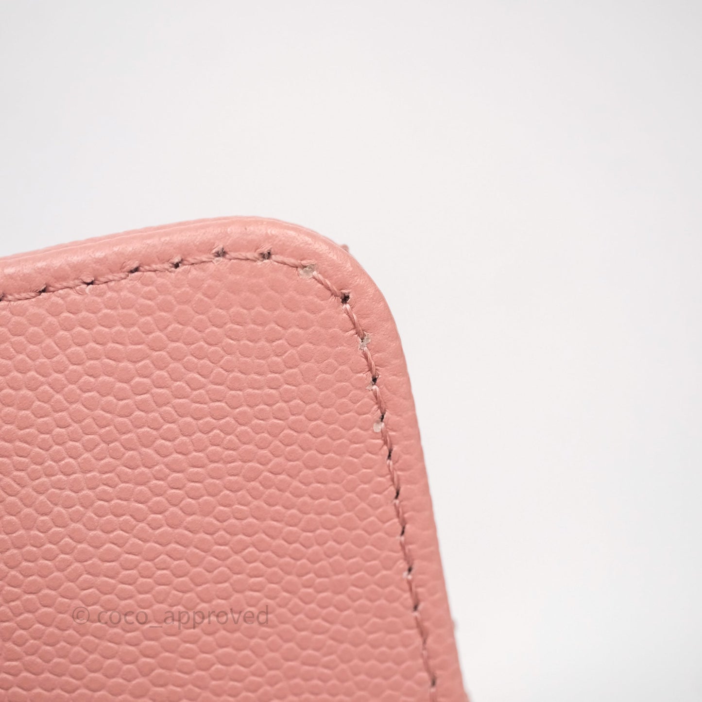 Chanel Small Coco Handle Quilted Pink Caviar Gold Hardware