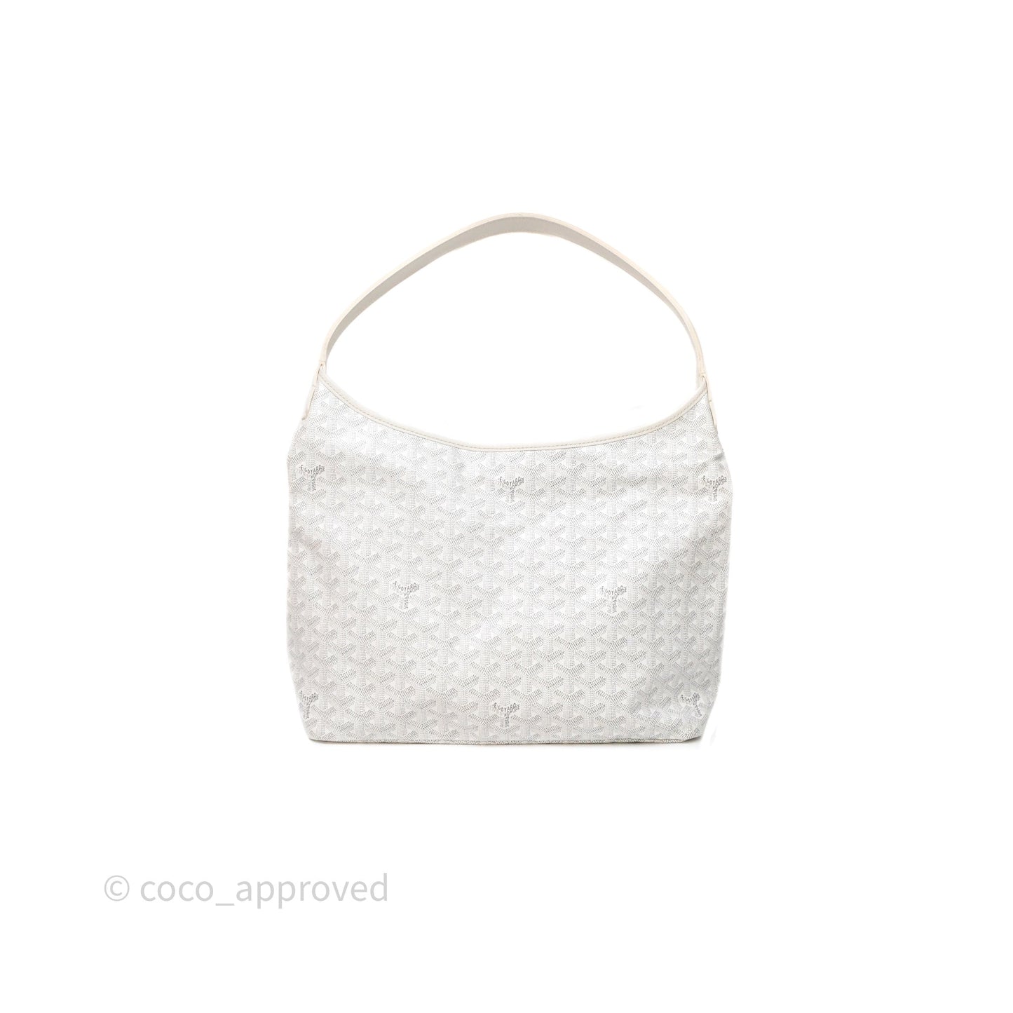 Goyard Bohème Hobo Bag PM White Goyardine Canvas