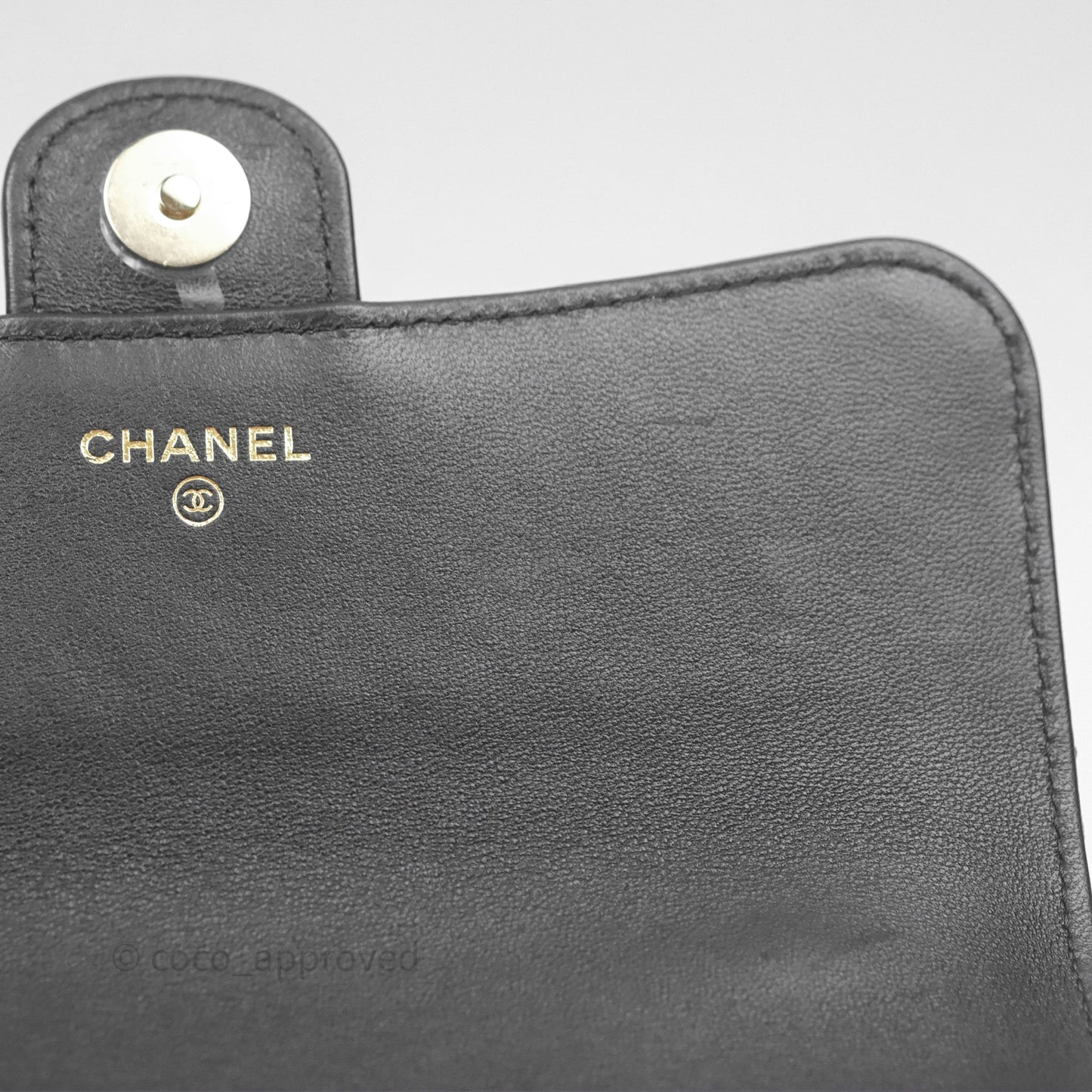Chanel Top Handle Mini WOC Black Lambskin Gold Hardware