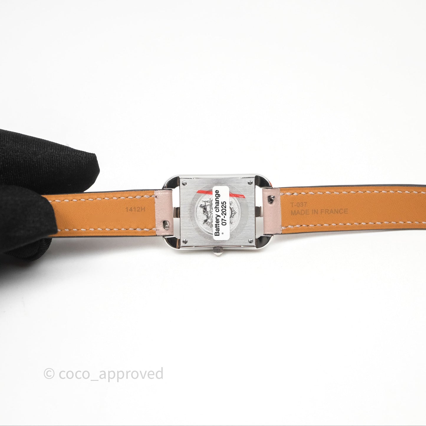 Hermès Cape Cod Steel Watch Glycine 4W Calfskin Strap