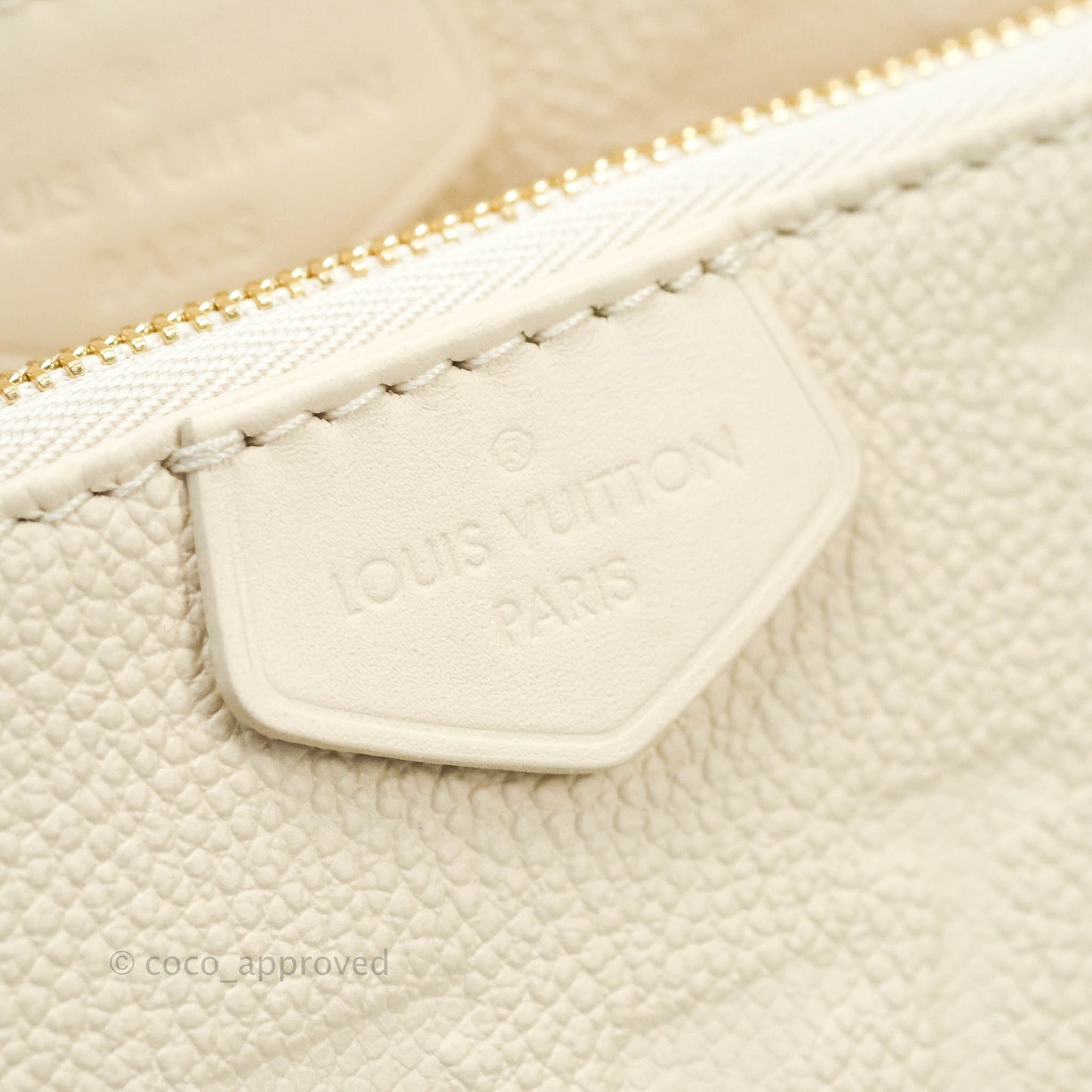 Louis Vuitton Multi Pochette Accessories Monogram Empreinte in Cream