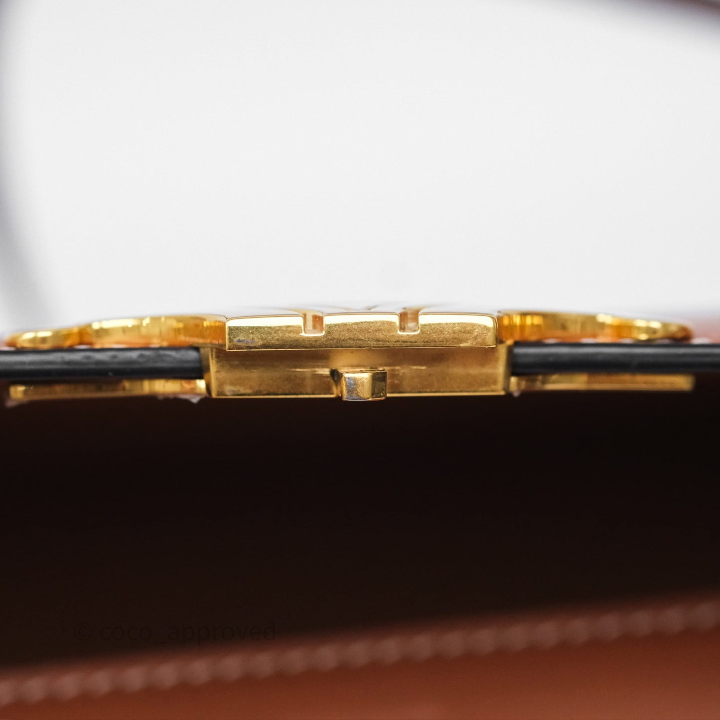 Celine Triomphe Shoulder Bag Tan Calfskin