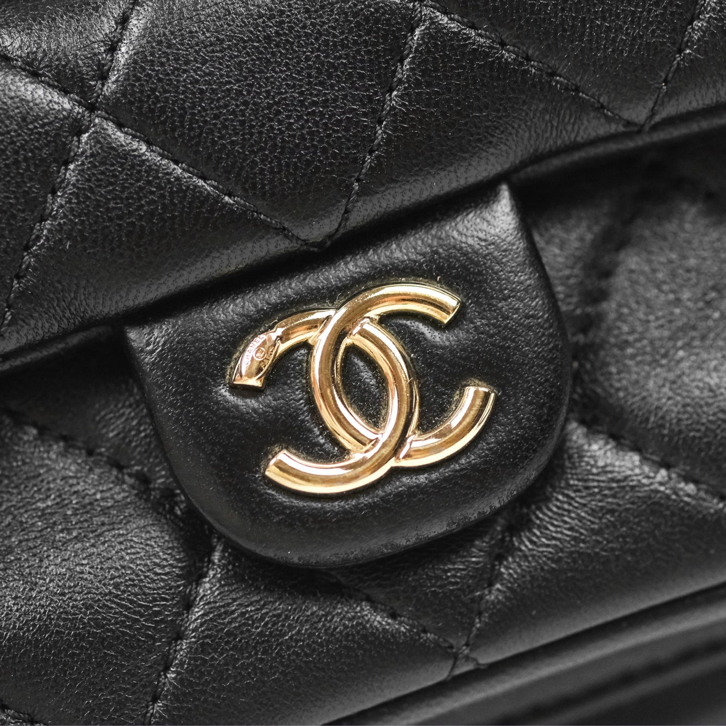 Chanel Quilted Small Duma Drawstring Backpack Black Calfskin Gold Hardware