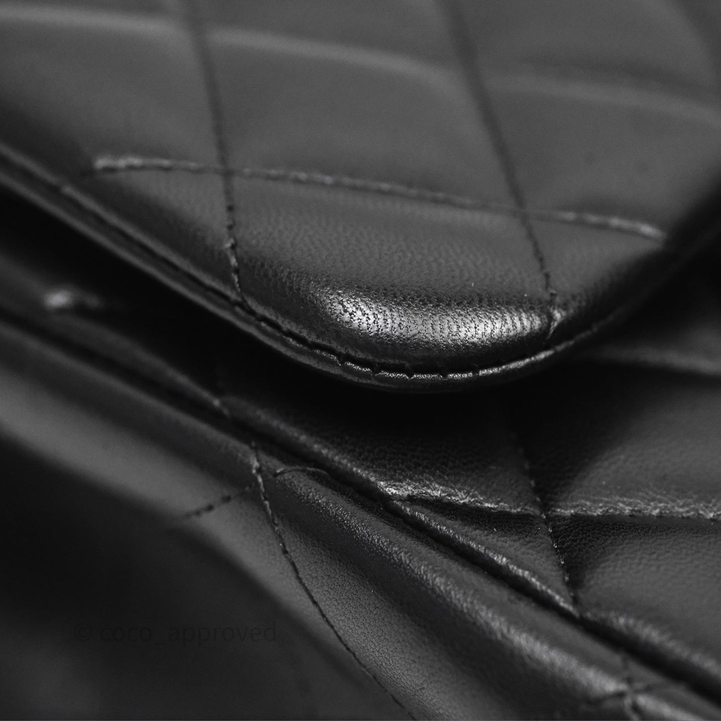 Chanel Jumbo Double Flap Black Lambskin Gold Hardware