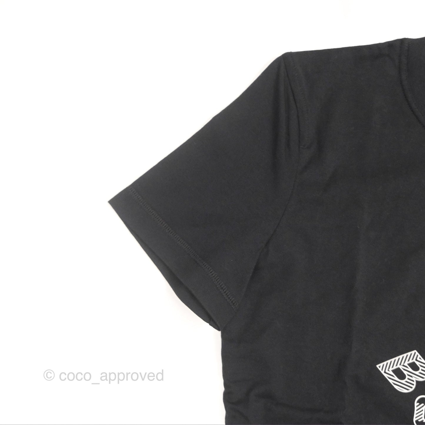 Hermes "Do Re Boucles" Micro T-shirt Cotton Black Size 36