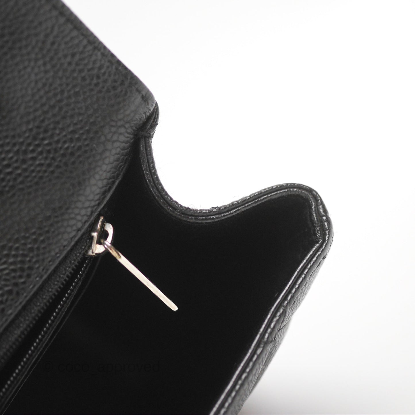 Chanel Jumbo Single Flap Quilted Black Caviar Silver Hardware