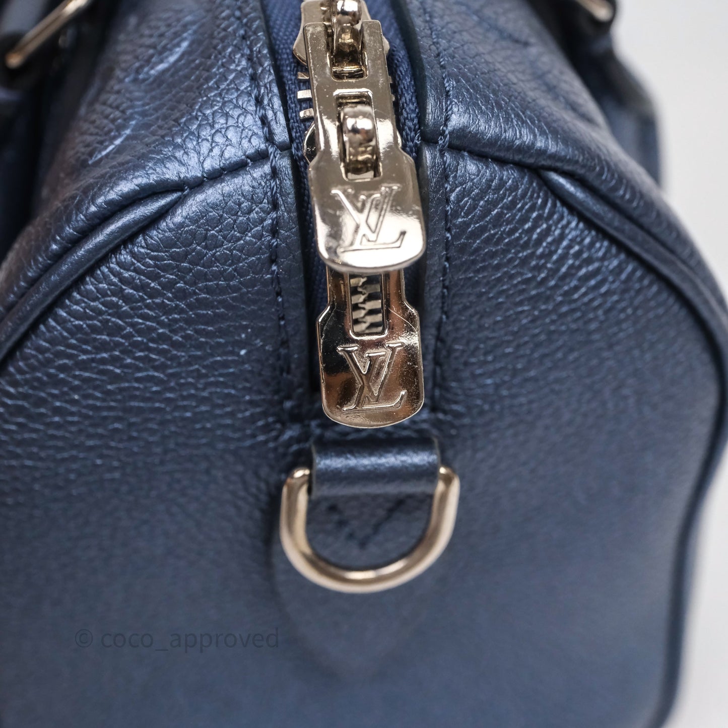 Louis Vuitton Speedy Bandoulière 20 Monogram Empreinte Navy