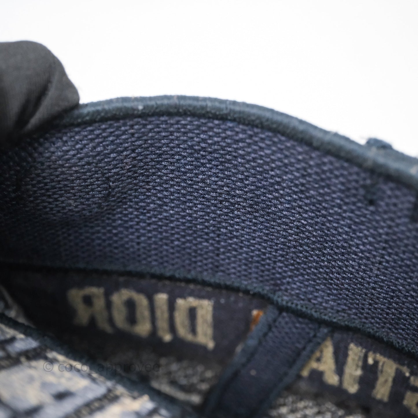 Christian Dior Navy Oblique Slim Saddle Pouch