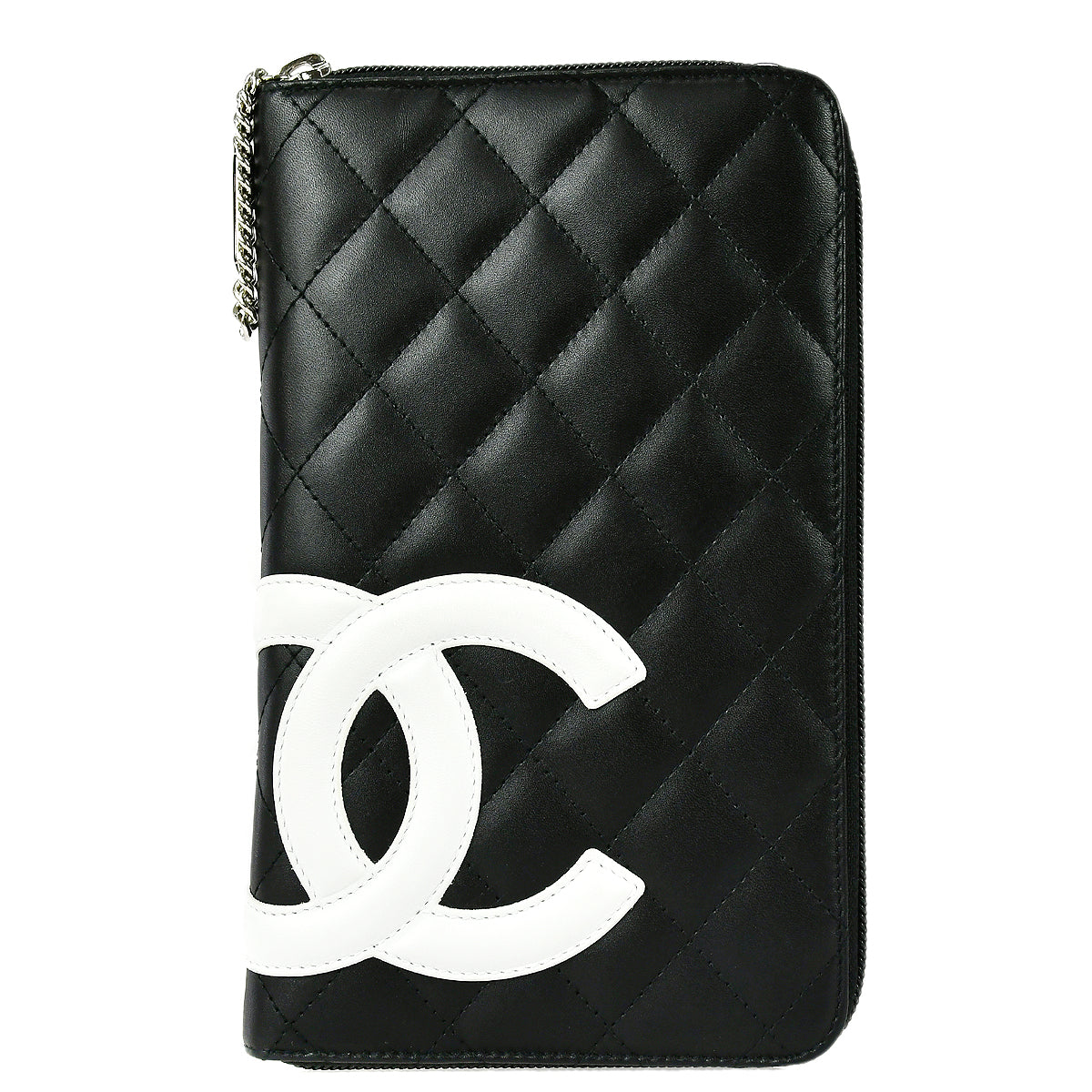 Luxury Chanel 2011 Black Calfskin Cambon Ligne Long Wallet