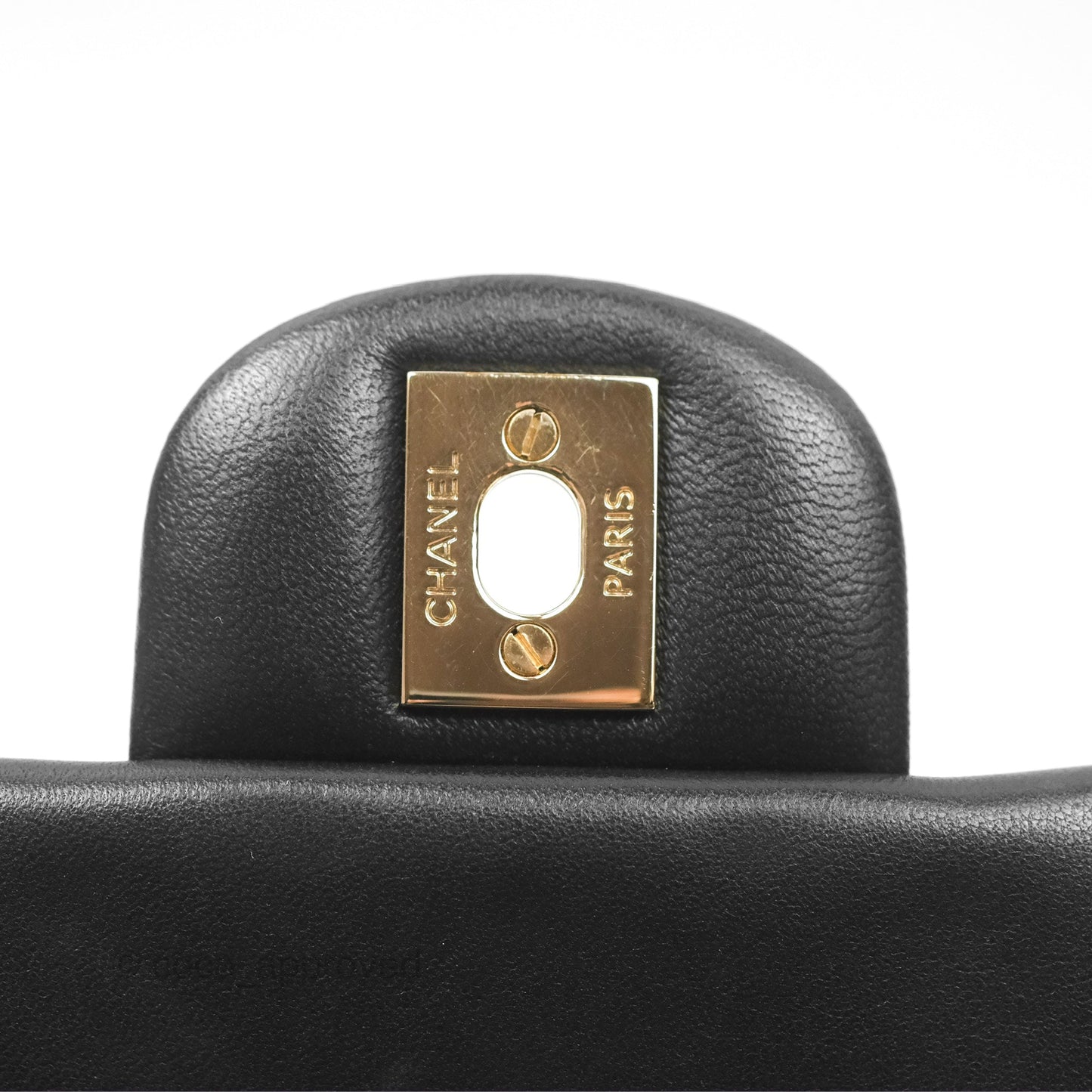 Chanel Mini Square Quilted Black Lambskin Gold Hardware