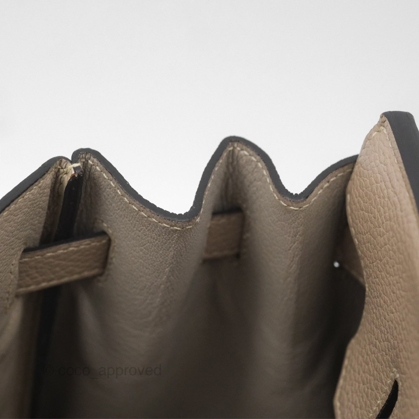 Hermès Birkin 30 Retourne Gris Tourterelle Togo Gold Hardware