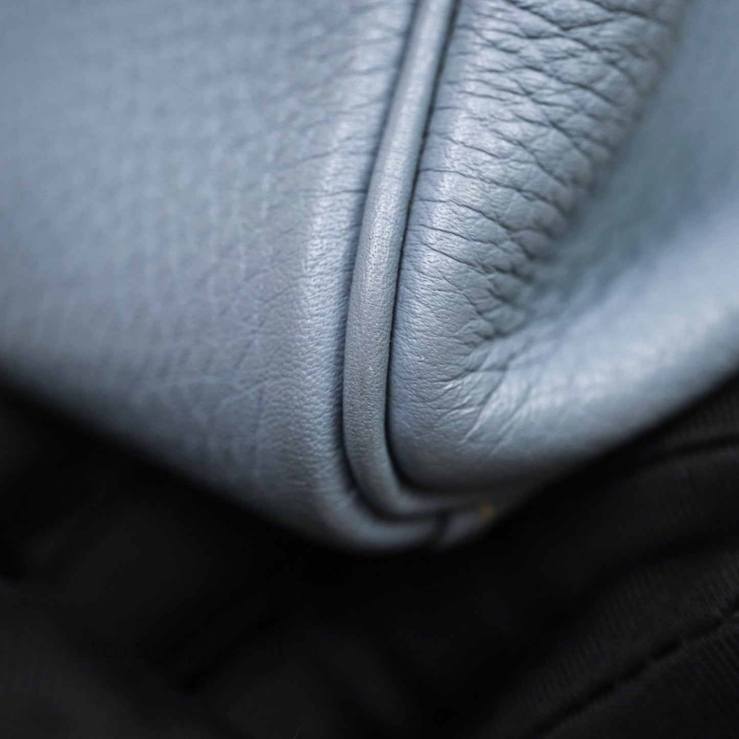 Hermès Kelly 28 Bleu Lin J7 Togo Palladium Hardware
