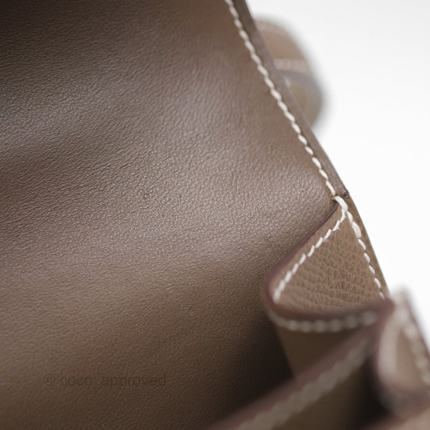 Hermès Constance Mini 18cm Mirror Etoupe 18 Epsom Rose Gold Hardware