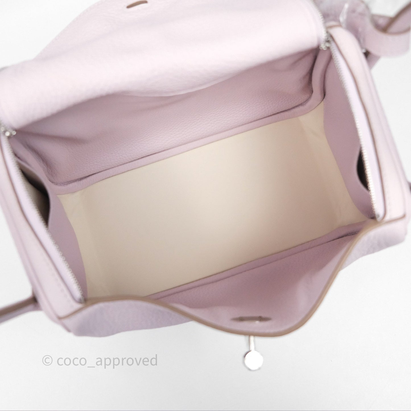 Hermès Lindy 26 Mauve Pale 09 Clemence Palladium Hardware