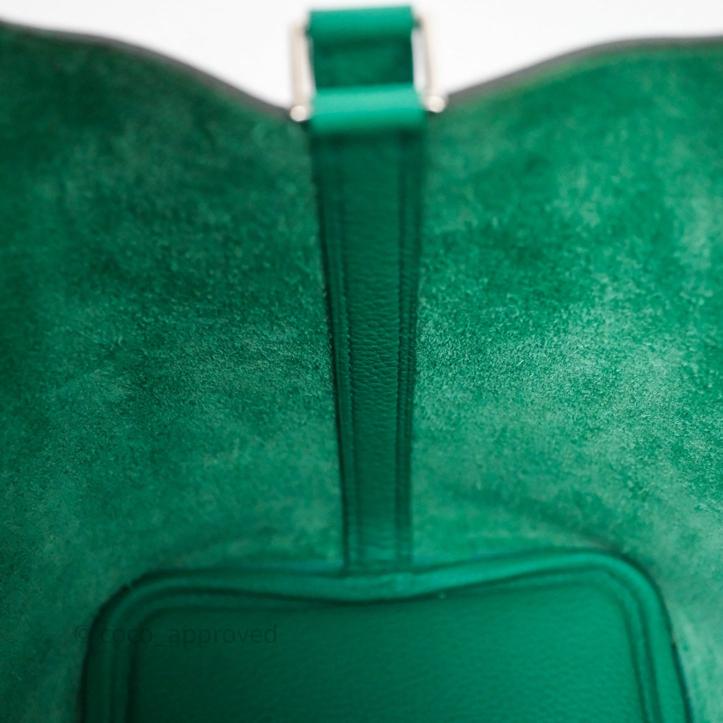 Hermes Picotin 18 Vert Jade O6 Clemence Palladium Hardware