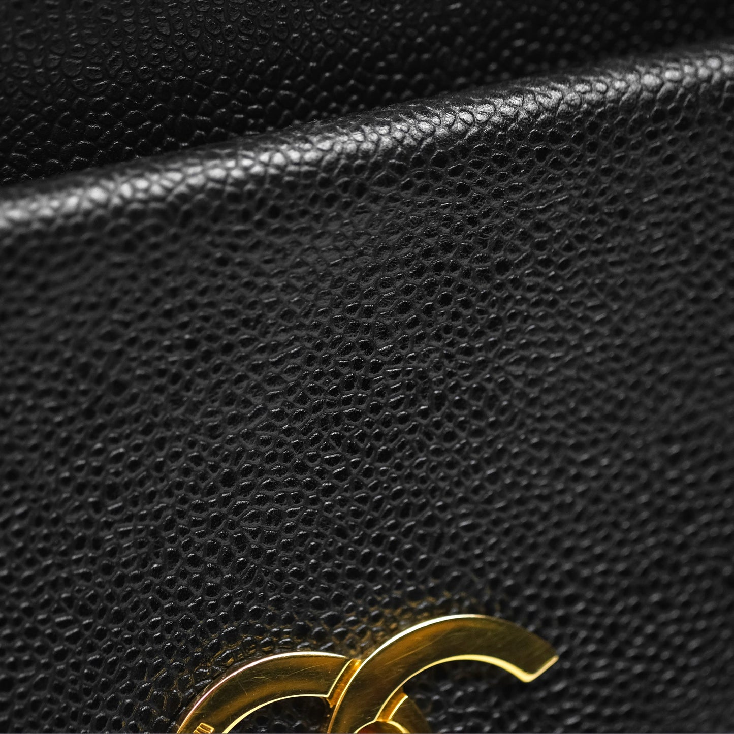 Chanel Vintage Tote Black 24K Gold Hardware