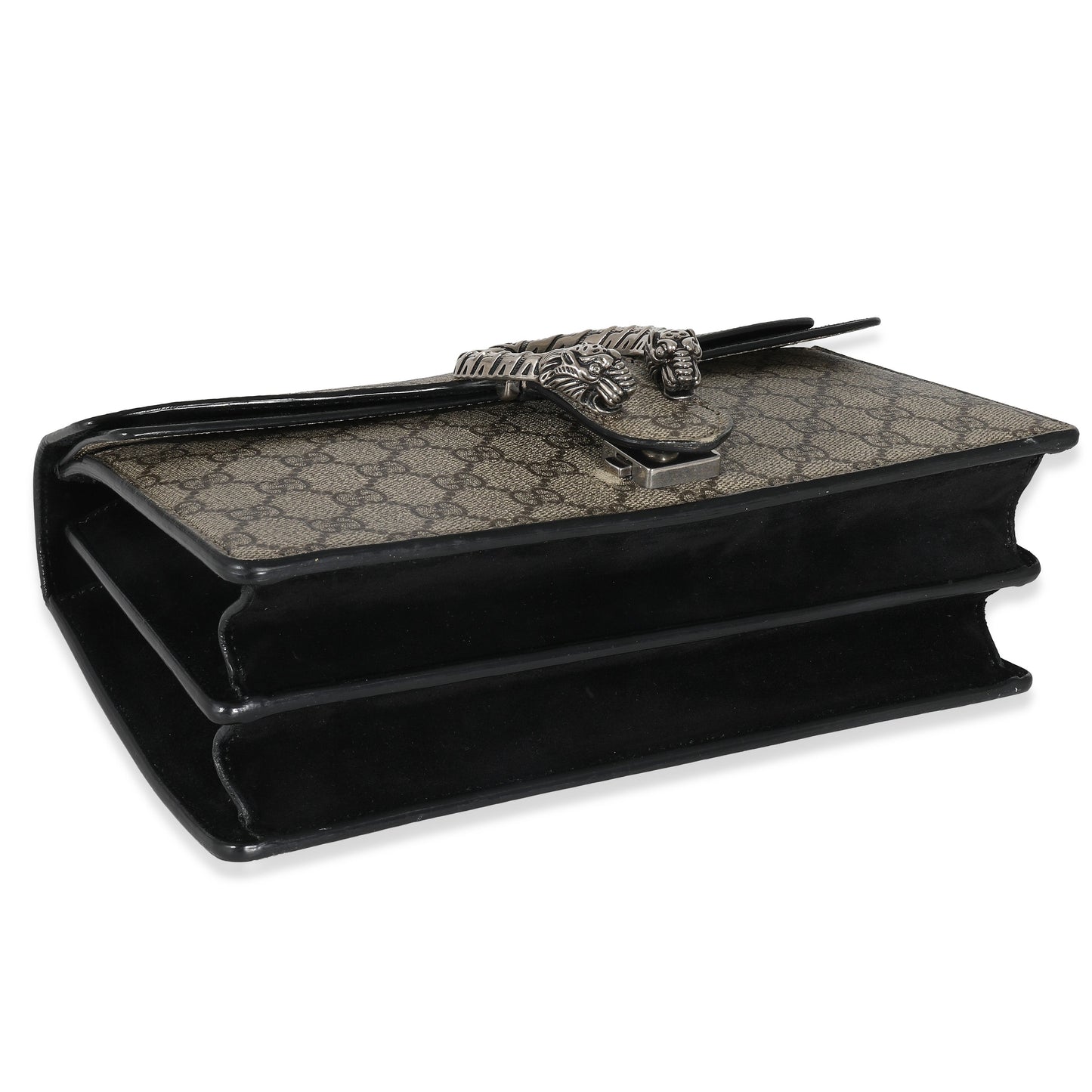 Luxury Gucci Trending 2025 Black Suede GG Supreme Small Dionysus Bag