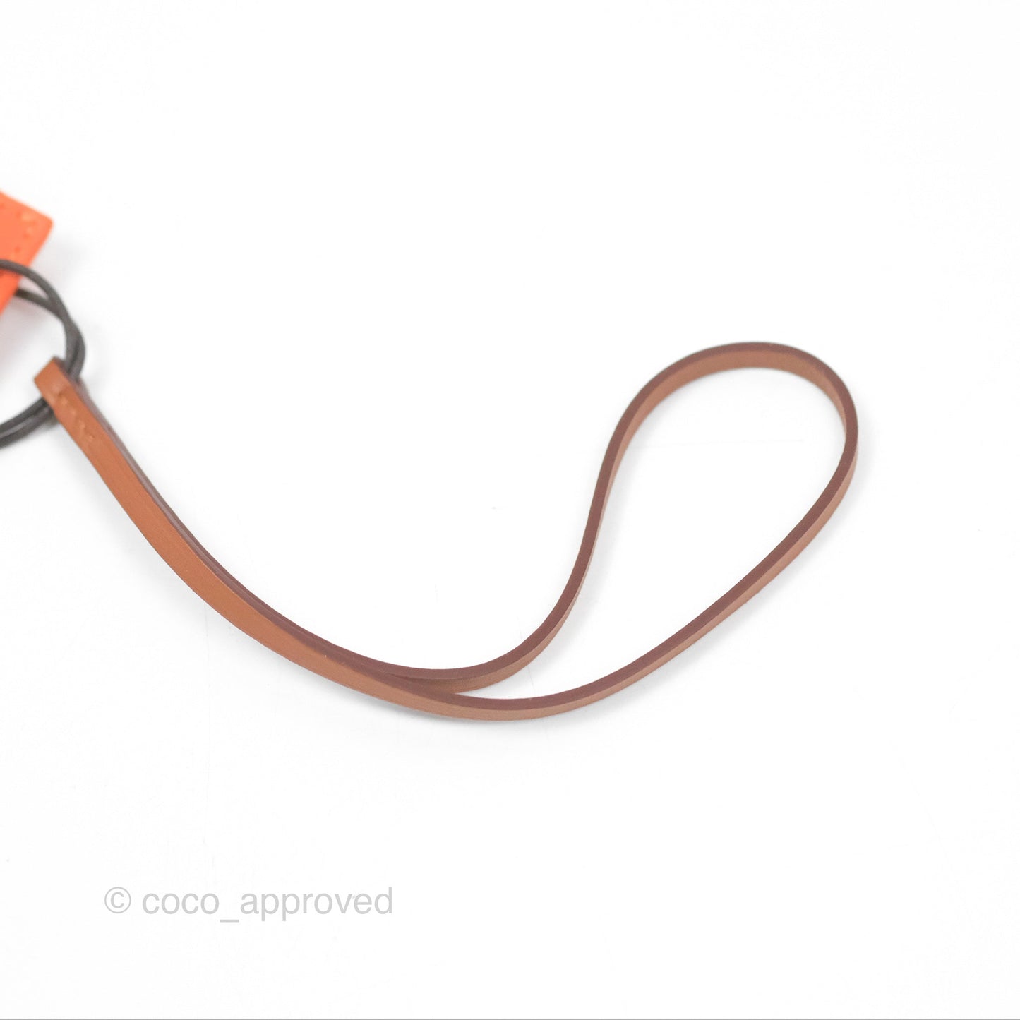 Hermès Orange Shopping Bag Charm