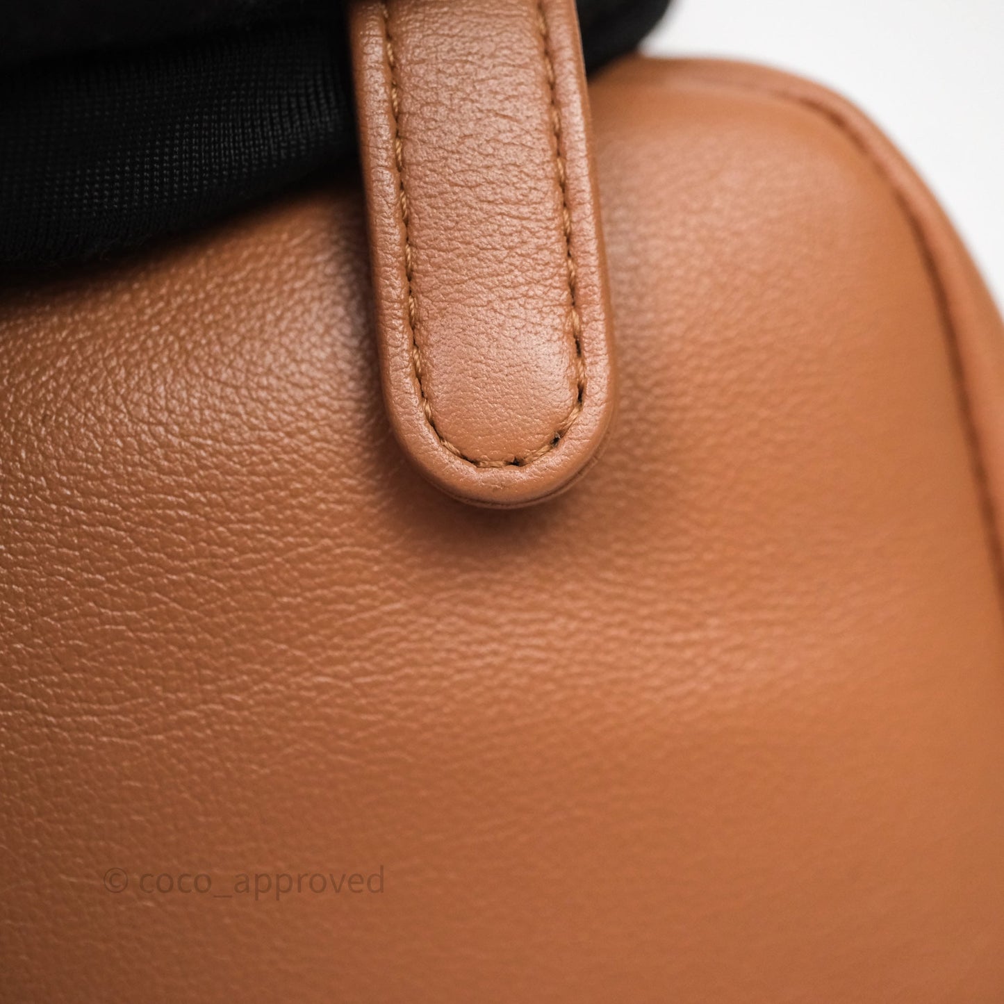 Chanel Small Duma Drawstring Backpack Camel Calfskin
