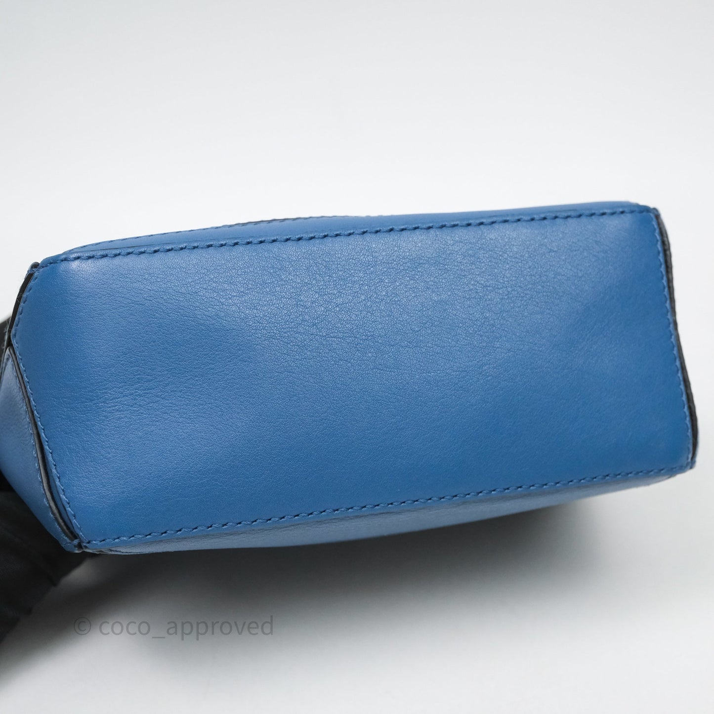 Loewe Mini Puzzle Bag Blue Calfskin