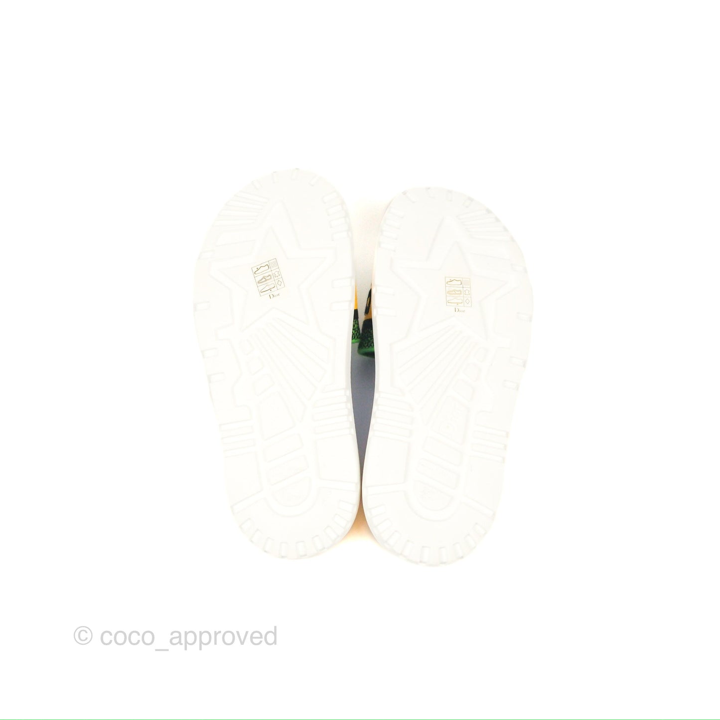 Dior Dway Slides Yellow Multicolor Size 37.5