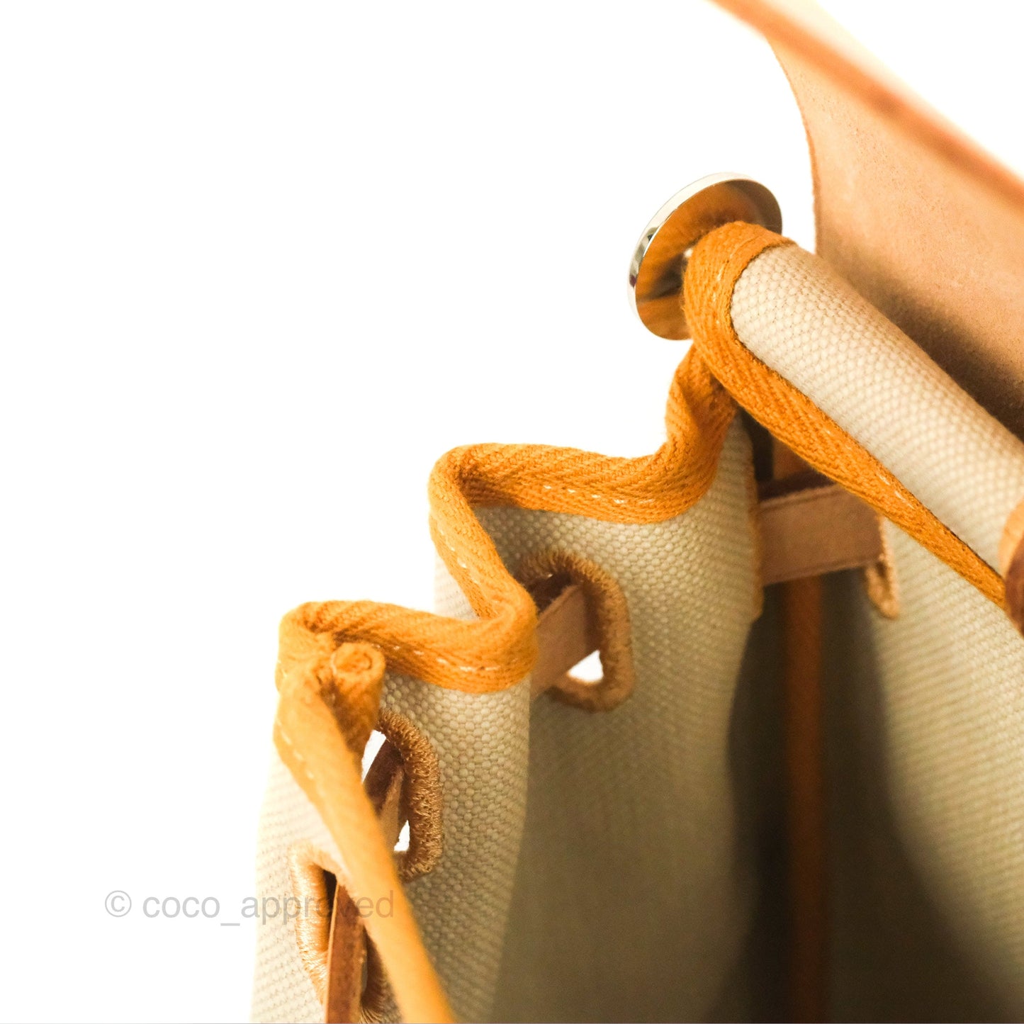 Hermès Herbag Zip 31 Retourne Natural Canvas Palladium Hardware