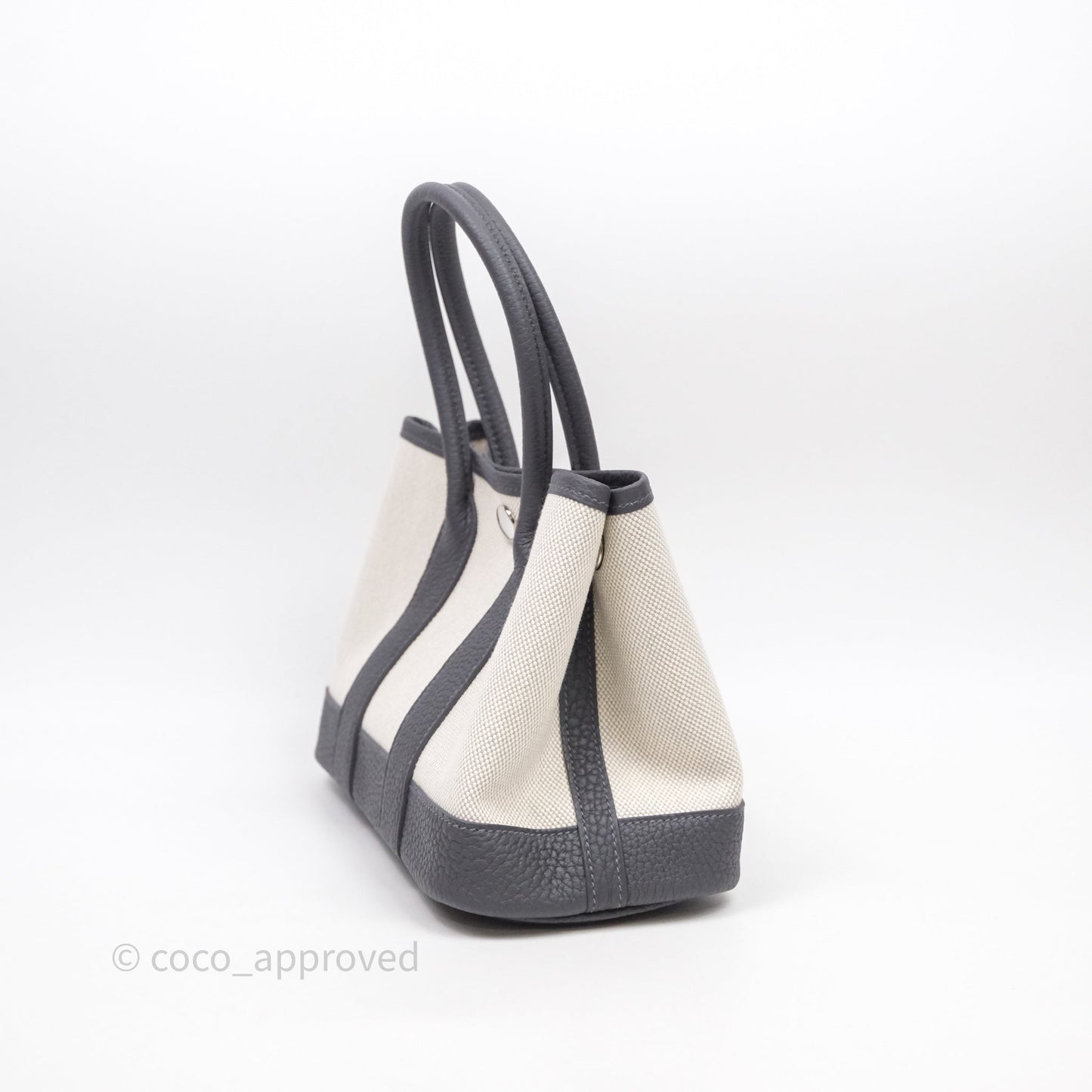 Hermes Mini Garden Party Bleu Glacier/ Ardoise Palladium Hardware
