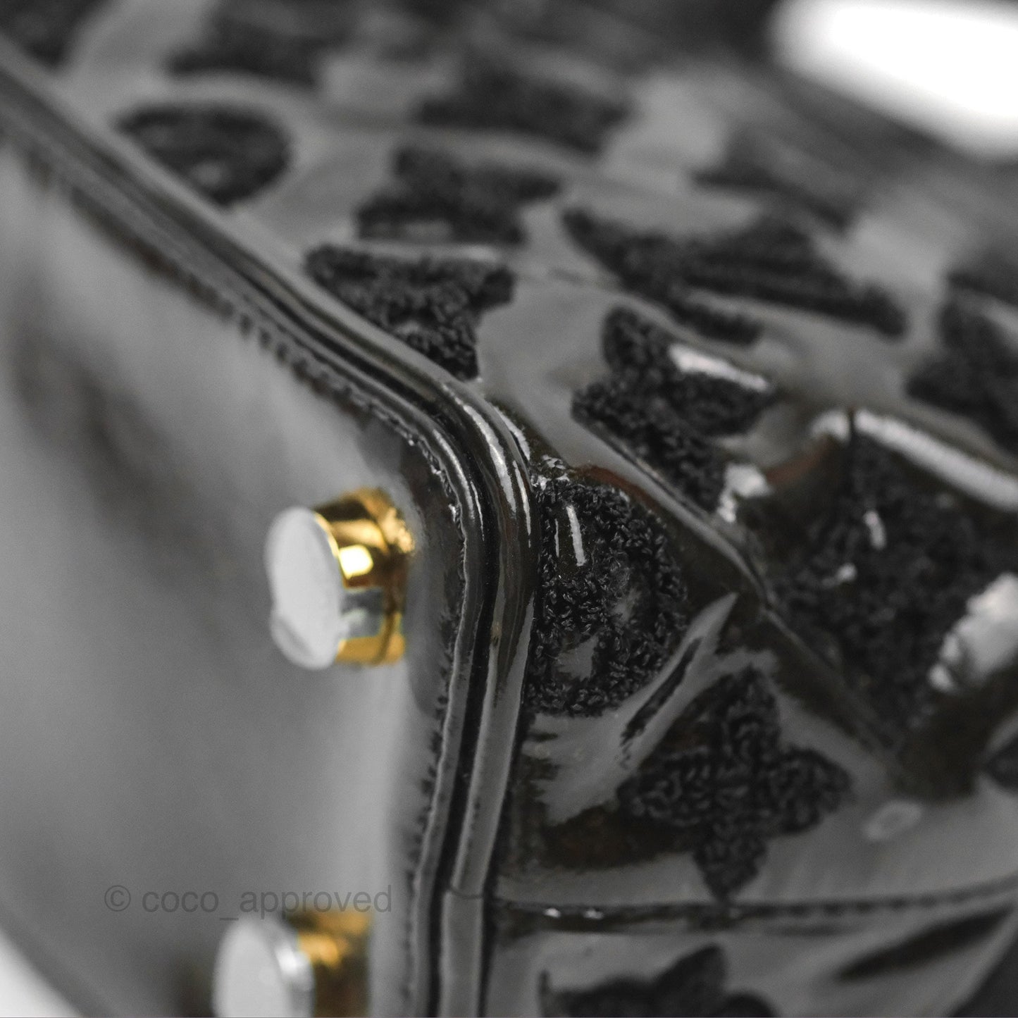 Louis Vuitton Fascination Lockit BB Frame Patent Black