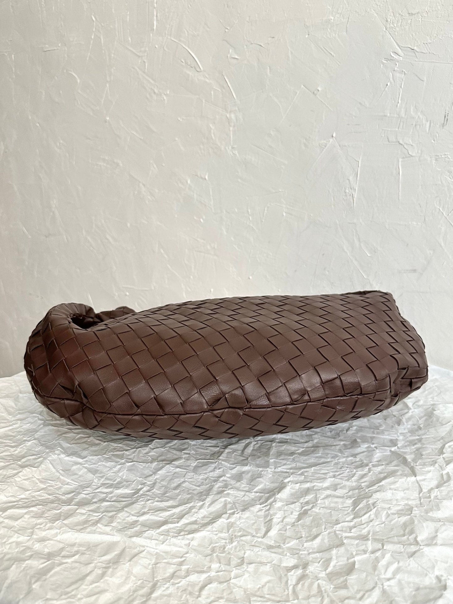 Luxury Bottega Veneta BV SMALL JODIE 48CM CHOCOLATE SUEDE LEATHER