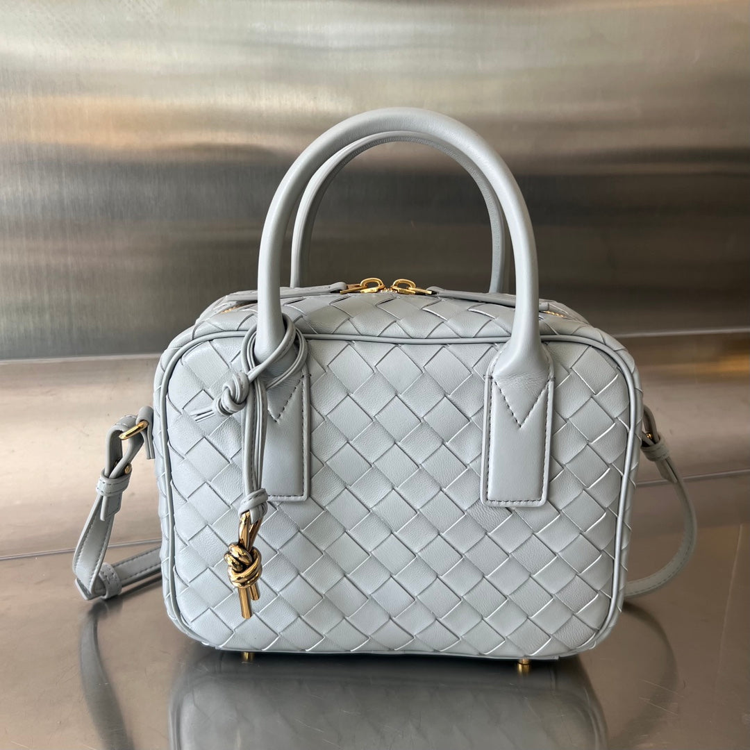 Luxury Bottega Veneta BV GETAWAY SMALL 23CM GREY LAMBSKIN