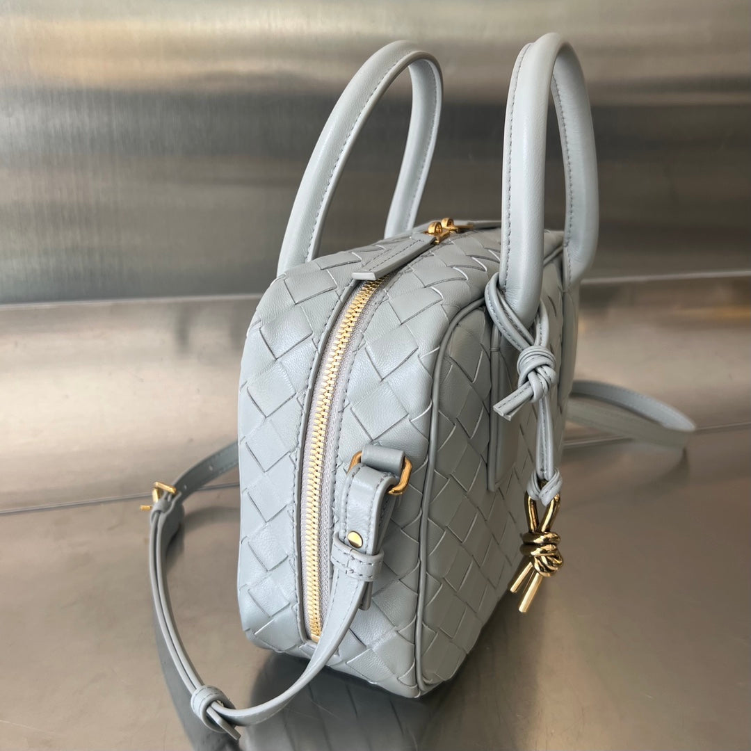 Luxury Bottega Veneta BV GETAWAY SMALL 23CM GREY LAMBSKIN