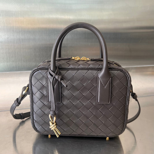 Luxury Bottega Veneta BV GETAWAY SMALL 23CM CHOCOLATE LAMBSKIN
