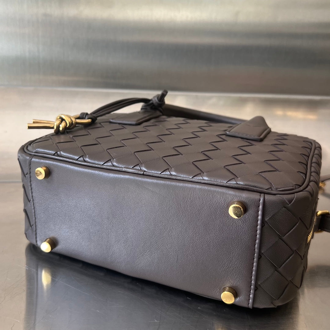 Luxury Bottega Veneta BV GETAWAY SMALL 23CM CHOCOLATE LAMBSKIN