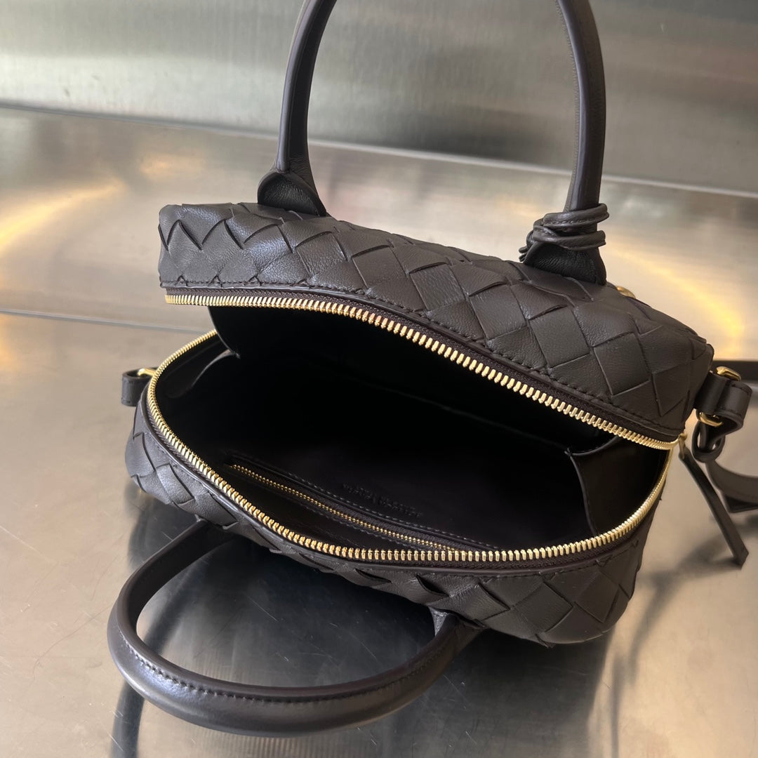 Luxury Bottega Veneta BV GETAWAY SMALL 23CM CHOCOLATE LAMBSKIN