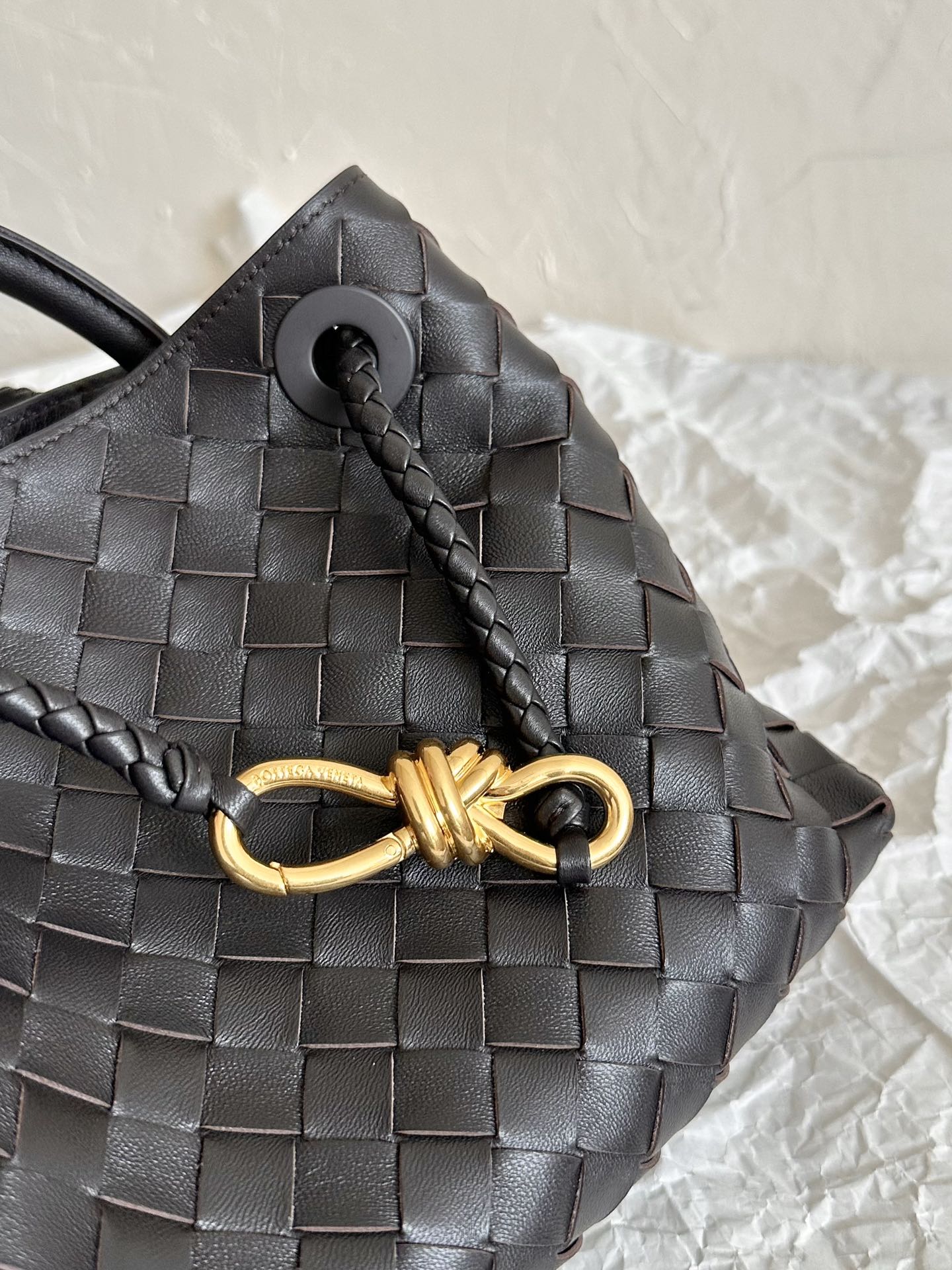 Luxury Bottega Veneta BV SMALL ANDIAMO 25CM BLACK LAMBSKIN