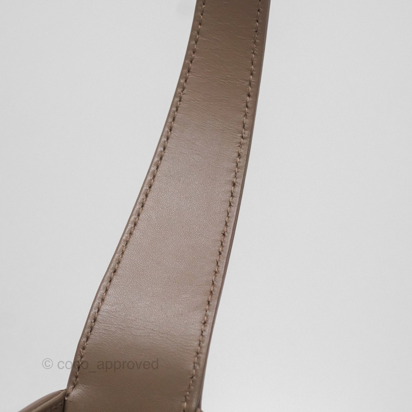 Saint Laurent Le 5 À 7 Taupe Calfskin Bronze Brass Hardware