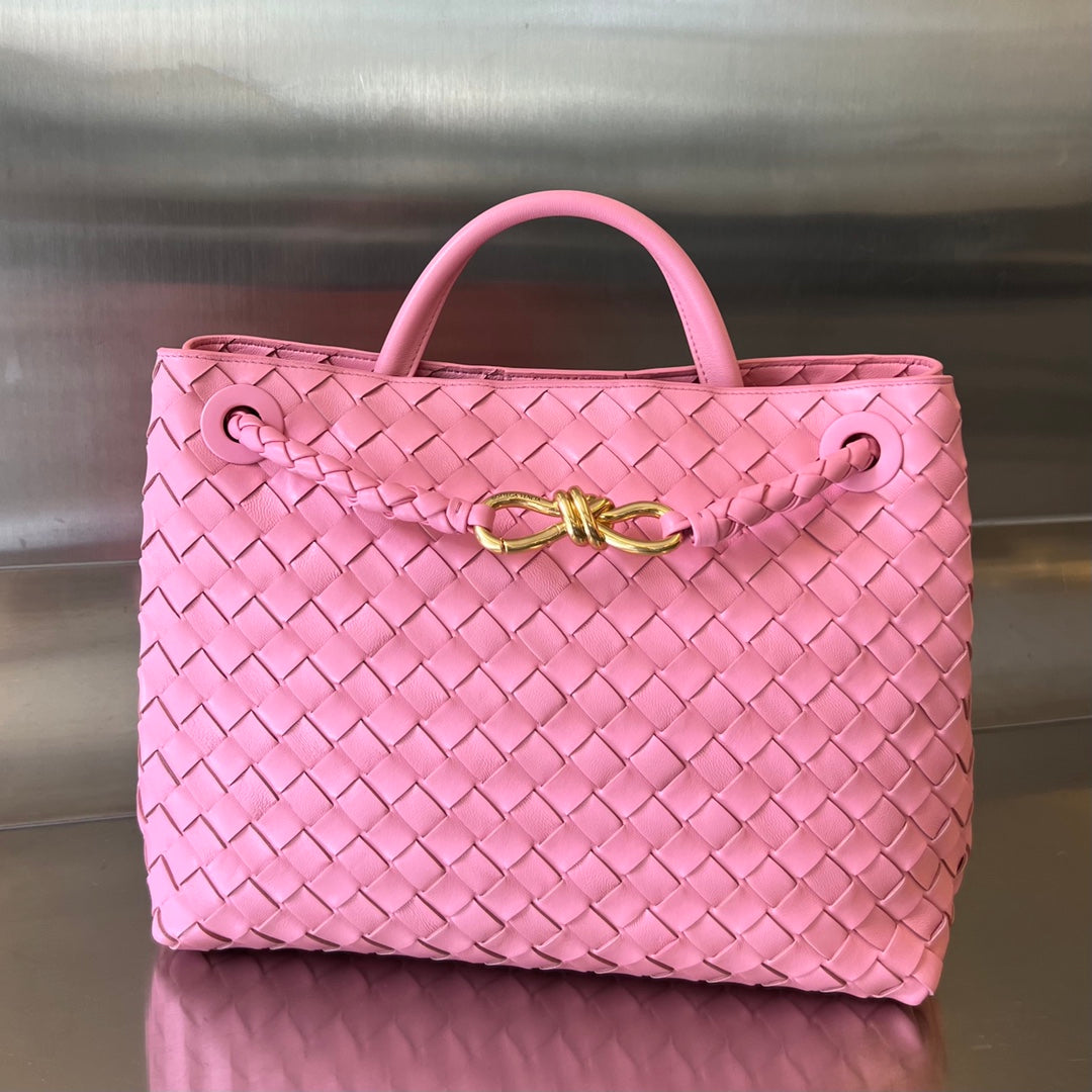 Luxury Bottega Veneta BV MEDIUM ANDIAMO 32CM PINK LAMBSKIN