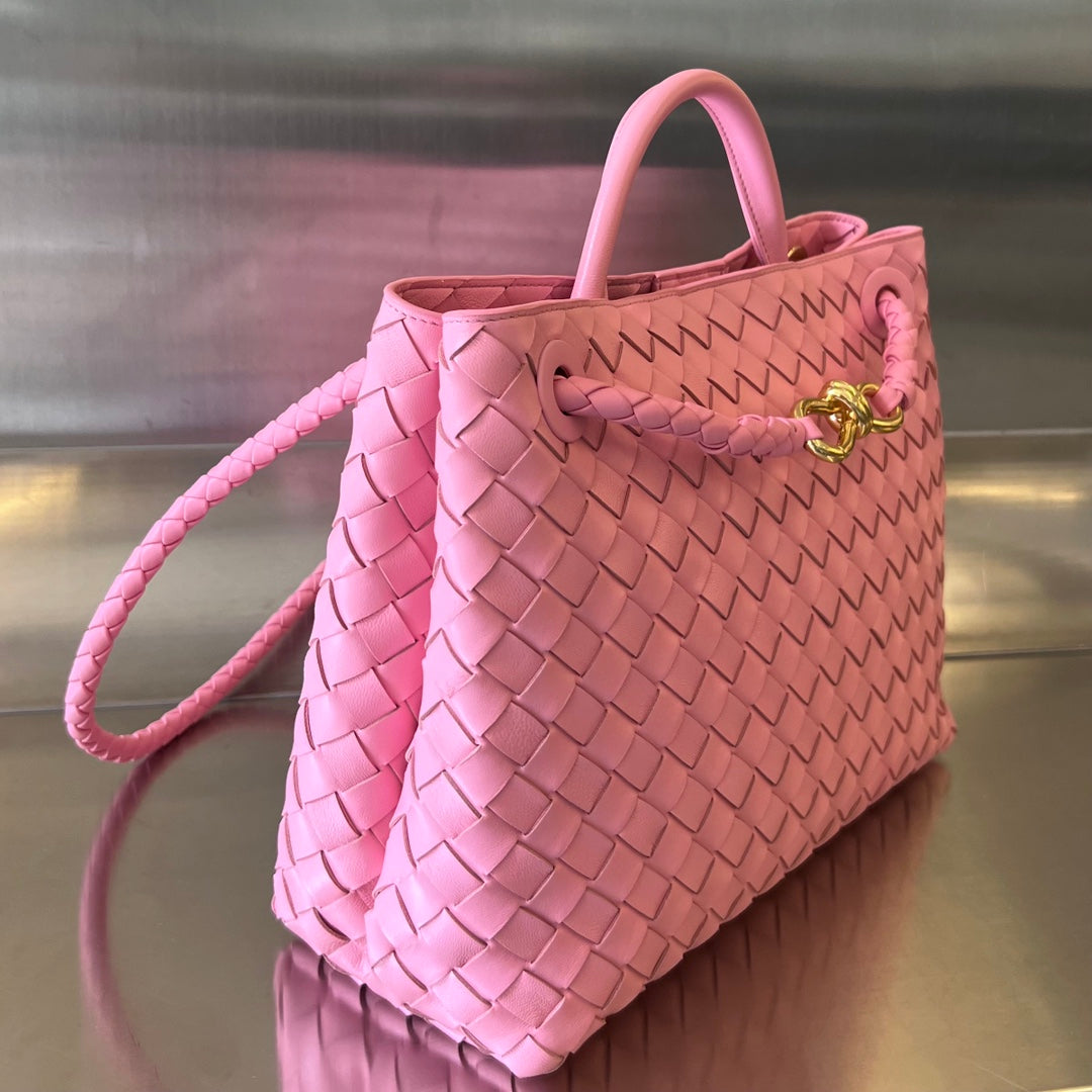 Luxury Bottega Veneta BV MEDIUM ANDIAMO 32CM PINK LAMBSKIN