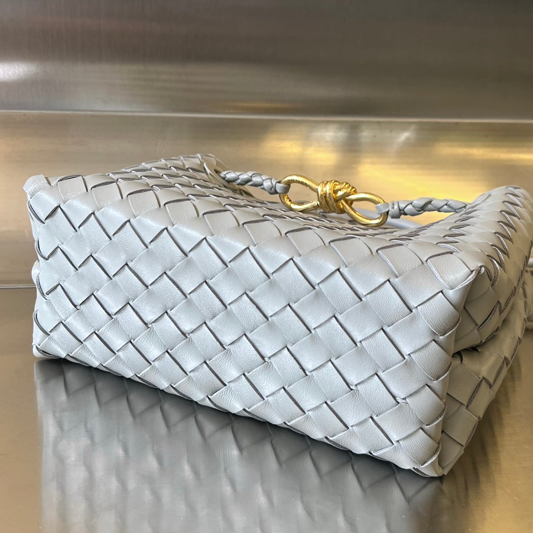Luxury Bottega Veneta BV SMALL ANDIAMO 25CM GREY LAMBSKIN