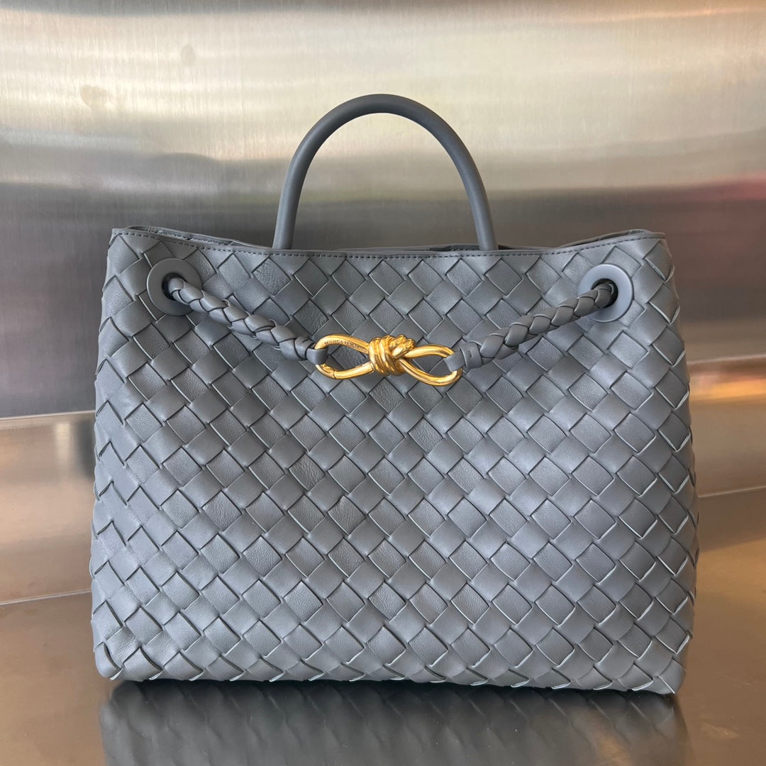 Luxury Bottega Veneta BV MEDIUM ANDIAMO 32CM DARK GREY LAMBSKIN