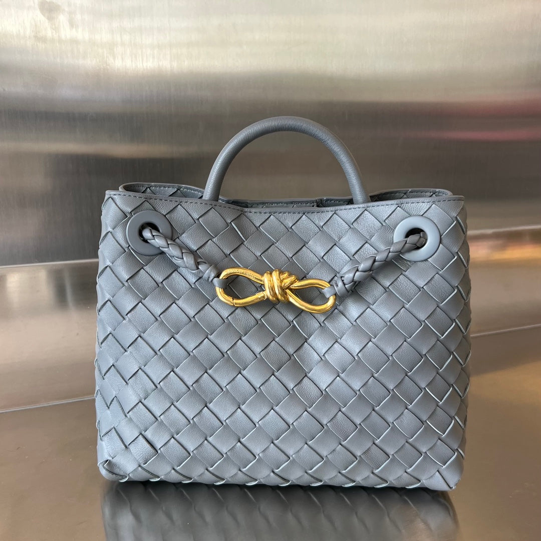 Luxury Bottega Veneta BV SMALL ANDIAMO 25CM DARK GREY LAMBSKIN