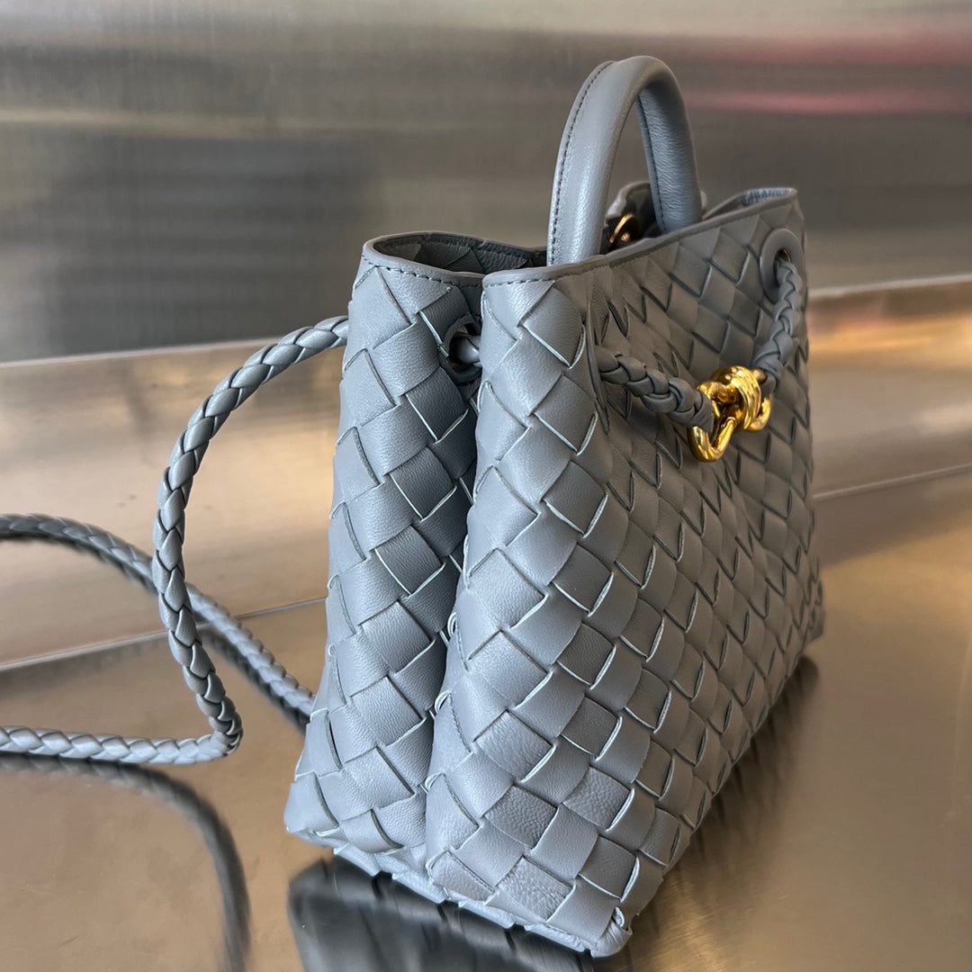 Luxury Bottega Veneta BV SMALL ANDIAMO 25CM DARK GREY LAMBSKIN