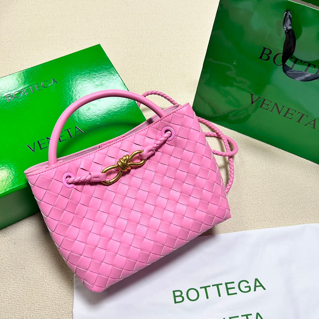 Luxury Bottega Veneta BV SMALL ANDIAMO 25CM PINK LAMBSKIN